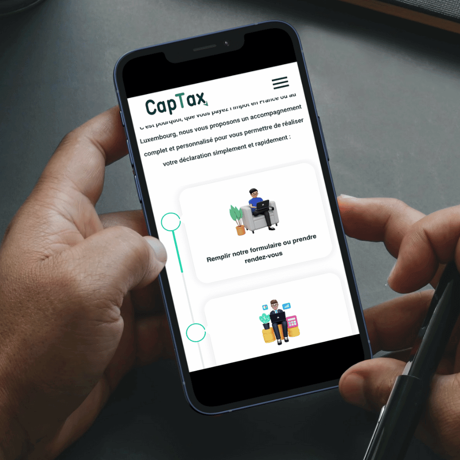 Refonte du site internet du cabinet de fiscaliste Captax