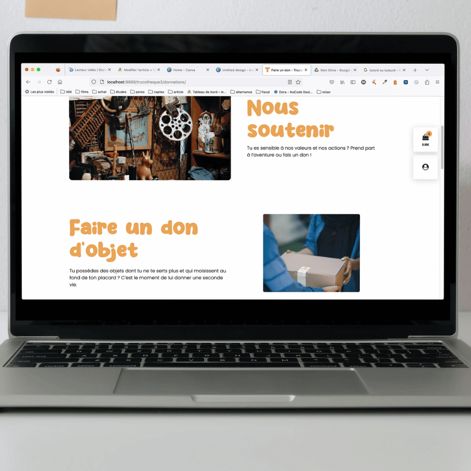 Refonte de la charte graphique et du site de l'association Trucotheque
