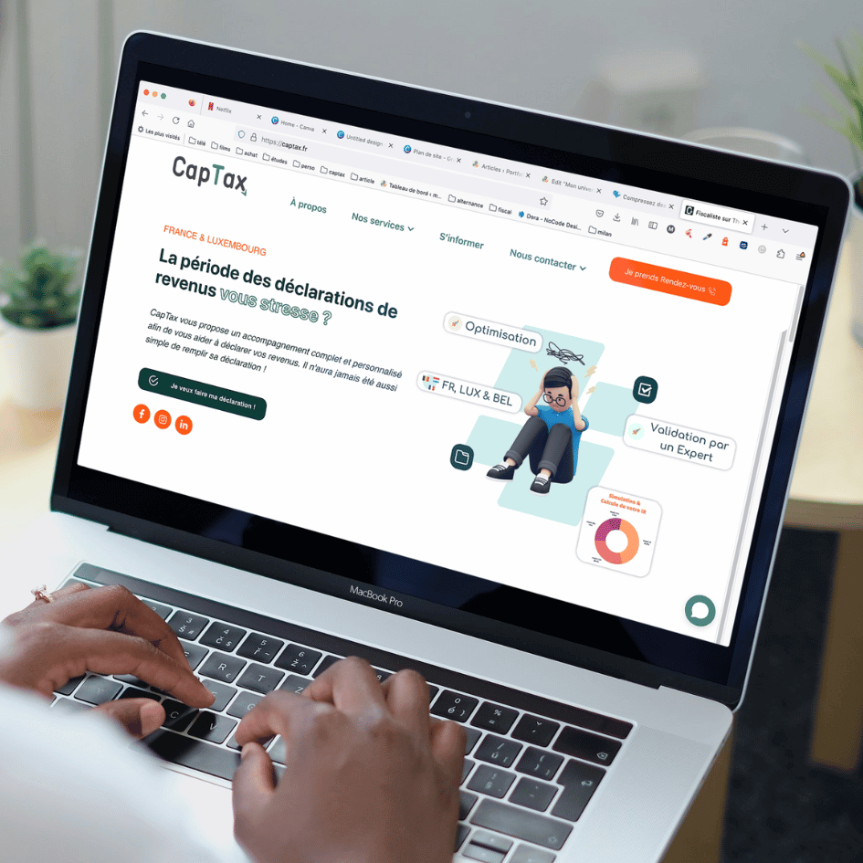 Refonte du site internet du cabinet de fiscaliste Captax